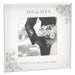 Mirror Floral Frame 3" x 3" Mr & Mrs