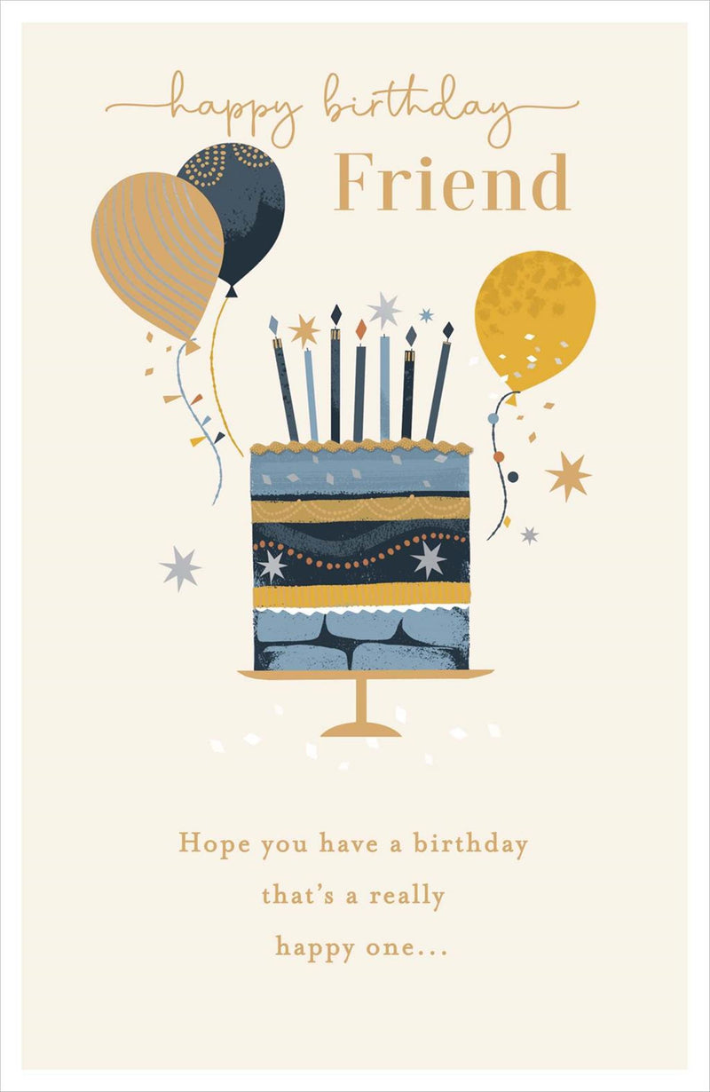 Gibson | Birthday Card Friend | Conventional Design | With Envelope