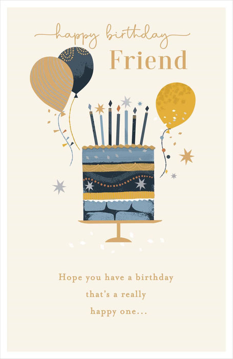 Gibson | Birthday Card Friend | Conventional Design | With Envelope