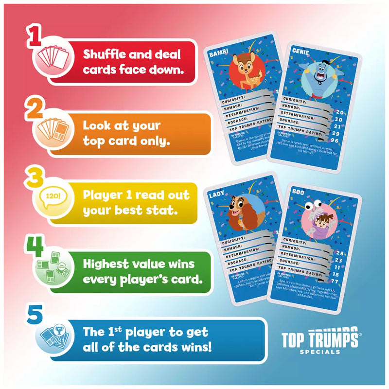 Disney 100 Top Trumps Game