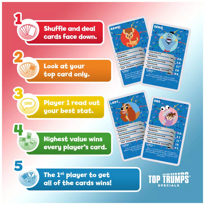 Disney 100 Top Trumps Game