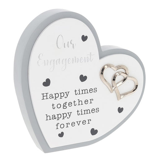 Celebration Heart Plaque Engagement