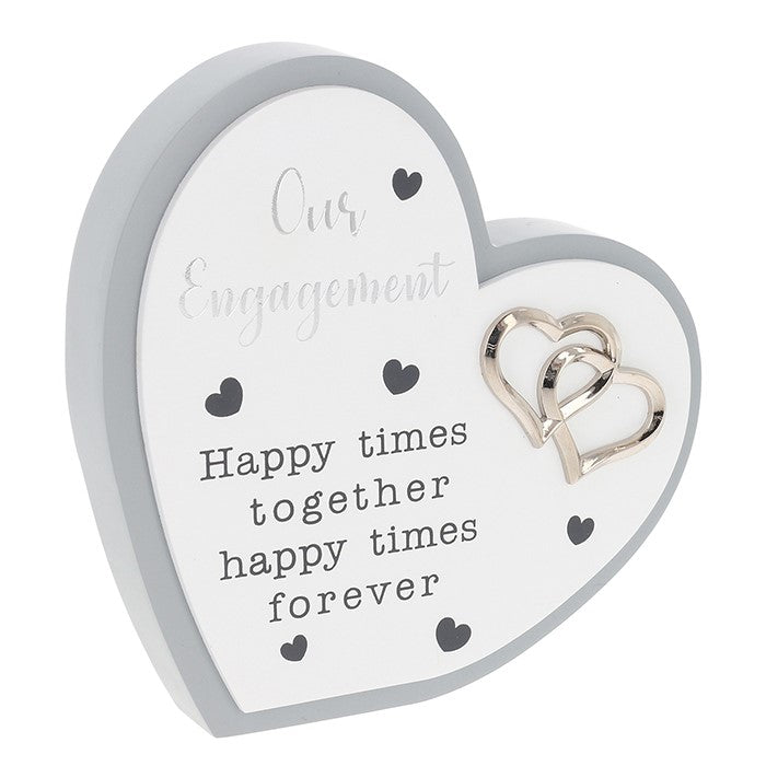 Celebration Heart Plaque Engagement