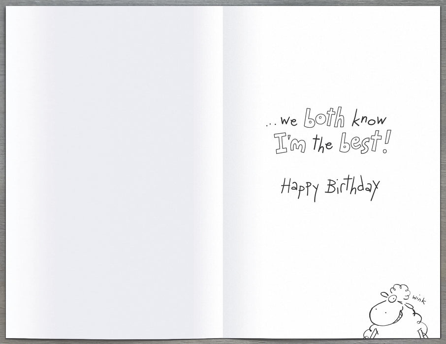 Giggles Birthday Card for Brother, Hum Design
