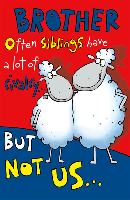 Giggles Birthday Card for Brother, Hum Design