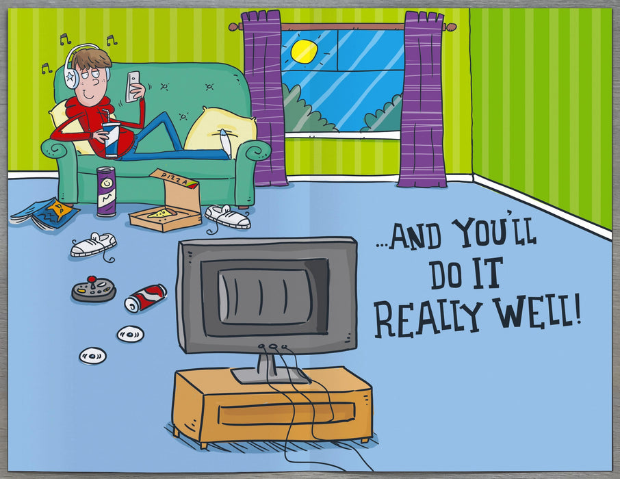 Giggles | Birthday Card Young Adult 13th Boy Hum | Happy Birthday Gifts | With Envelope