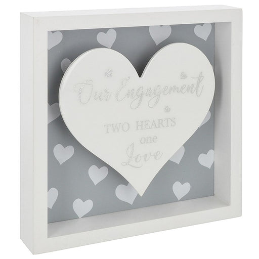 Sparkle Art Plaque Heart Engagement