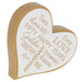 Loving Words Heart Plaque 50th Anniversary