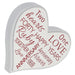 Loving Words Heart Plaque 40th Anniversary
