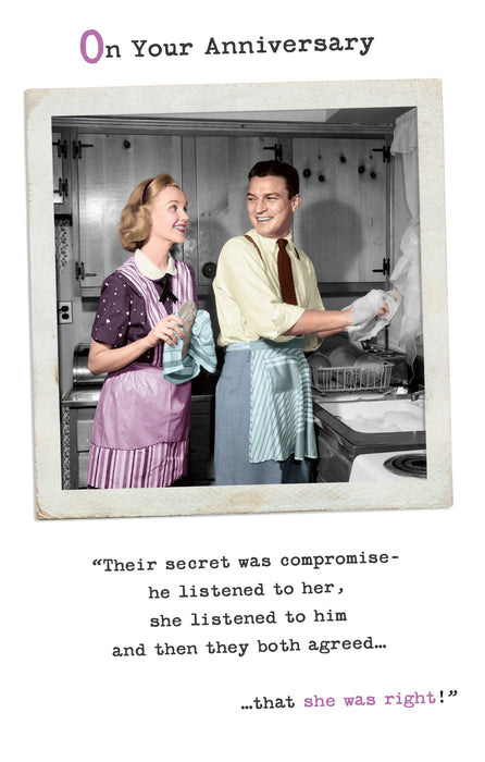 Waving | Anniversary On Your Hum | Card and Gift | With Envelope