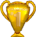 30" Anagram Gold Trophy SuperShape Balloon
