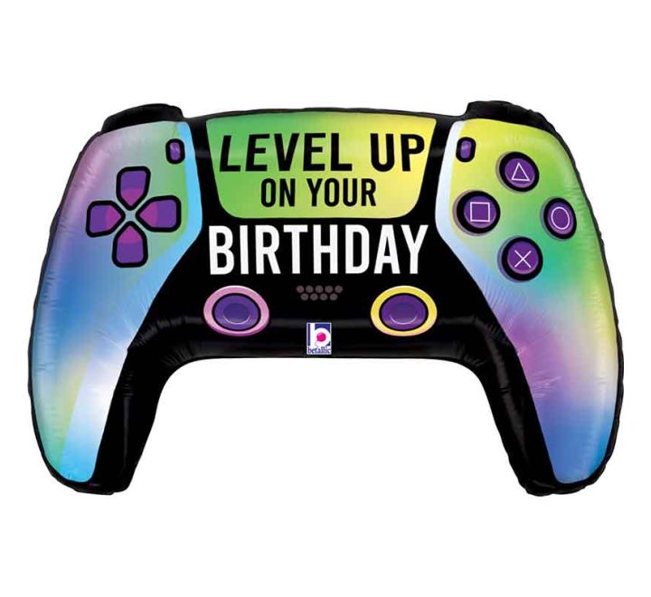 Game Controller Birthday Supersize Helium Filled Balloon - 31" Foil (Optional Helium Inflation)