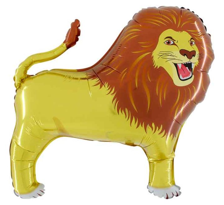 Lion Shape 35" Foil Balloon (Optional Helium Inflation)