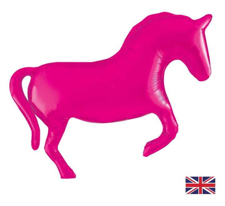 Coloured Horse Supersize Helium Filled Balloon - 43" Foil (Optional Helium Inflation)