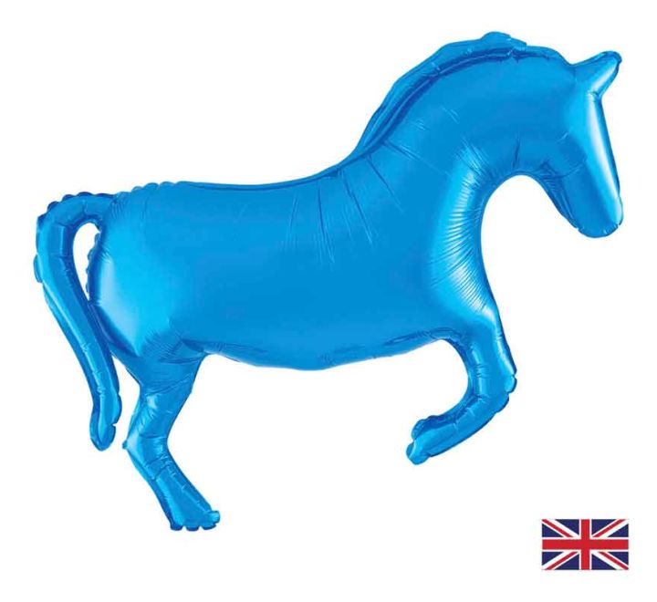Coloured Horse Supersize Helium Filled Balloon - 43" Foil (Optional Helium Inflation)