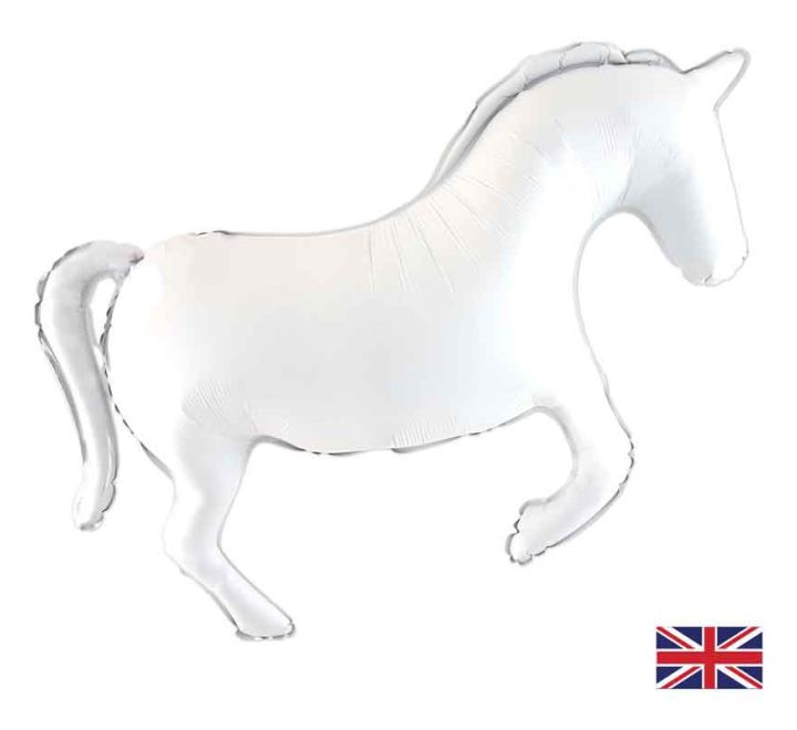 Coloured Horse Supersize Helium Filled Balloon - 43" Foil (Optional Helium Inflation)