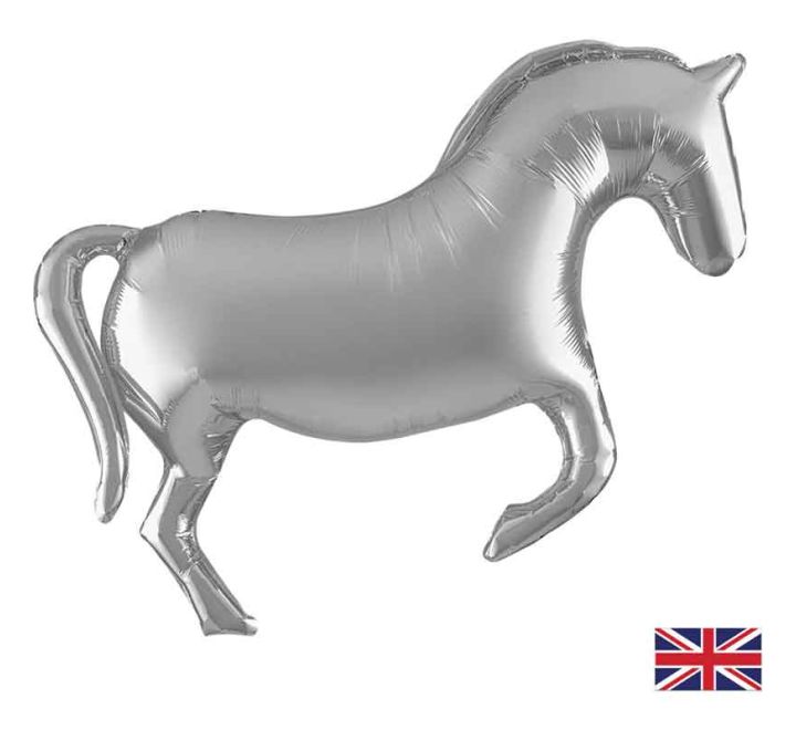 Coloured Horse Supersize Helium Filled Balloon - 43" Foil (Optional Helium Inflation)