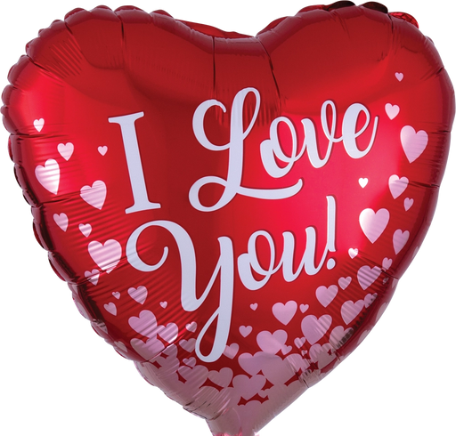 Rose Gold Hearts 18 inch Anagram foil balloon