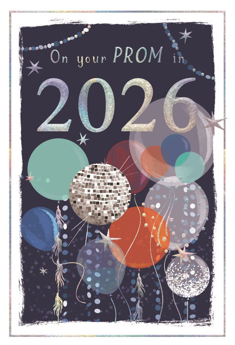 On Your Prom in 2026 Greeting Card (Navy)