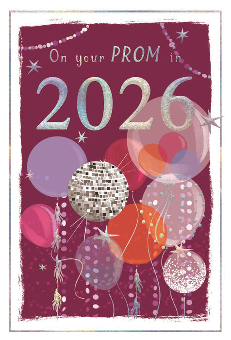 On Your Prom in 2026 Greeting Card (Pink)