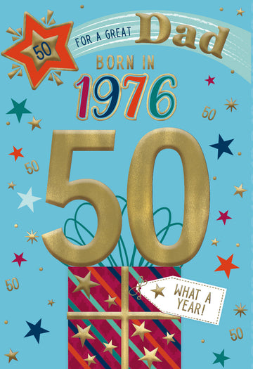 1976 Happy 50th Birthday Dad From The Year You Were Born