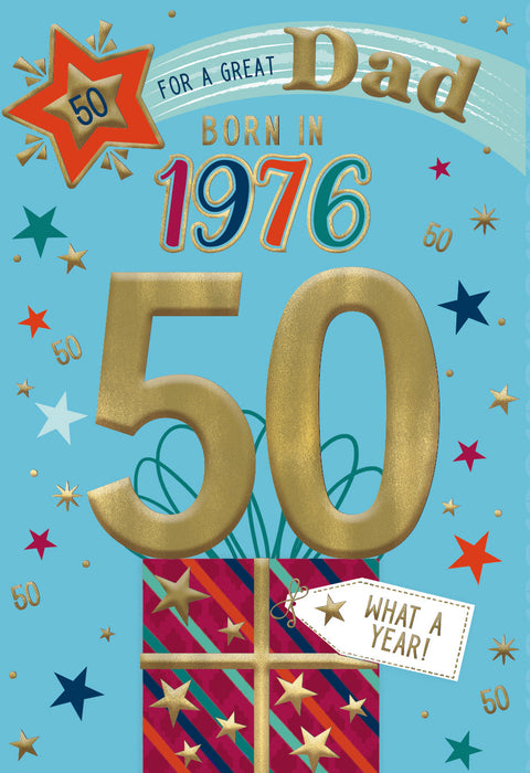 1976 Happy 50th Birthday Dad From The Year You Were Born