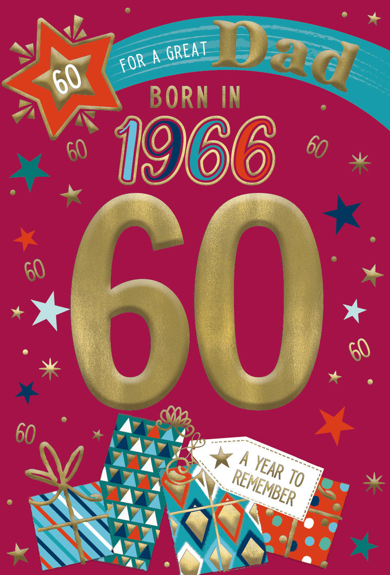 1966 Happy 60th Birthday Dad From The Year You Were Born