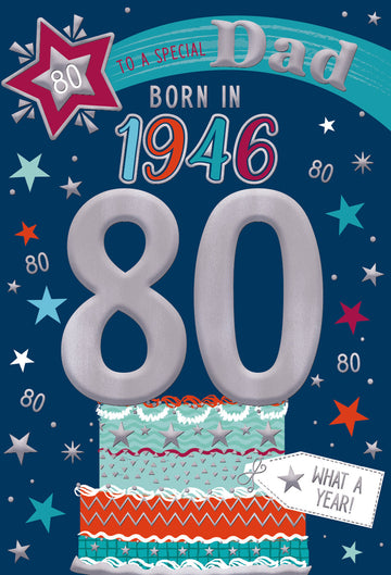 1946 Happy 80th Birthday Dad From The Year You Were Born