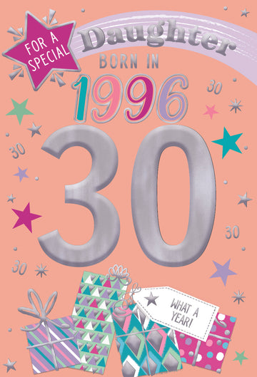 1996 Happy 30th Birthday Daughter From The Year You Were Born