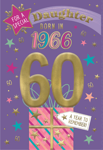 1966 Happy 60th Birthday Daughter From The Year You Were Born