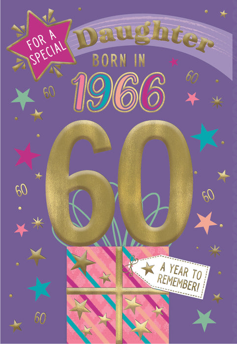 1966 Happy 60th Birthday Daughter From The Year You Were Born