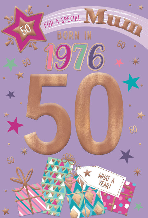 1976 Happy 50th Birthday Mum From The Year You Were Born