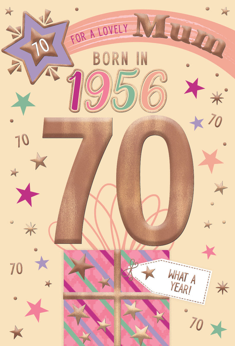 1956 Happy 70th Birthday Mum From The Year You Were Born