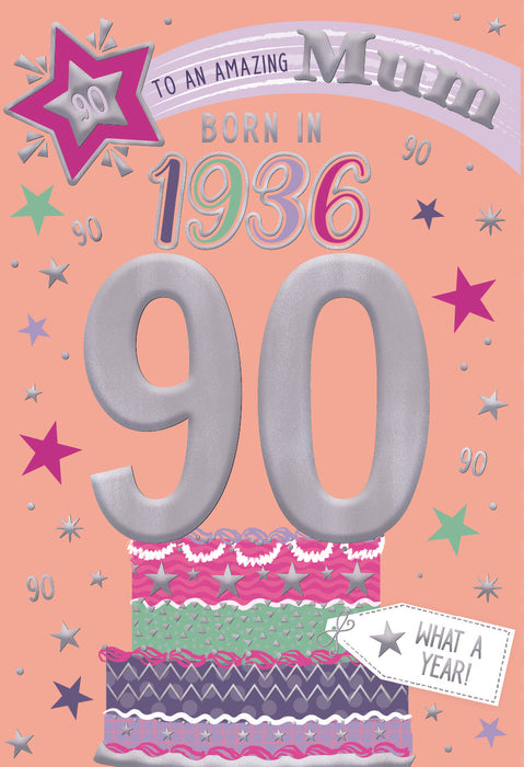 1936 Happy 90th Birthday Mum From The Year You Were Born