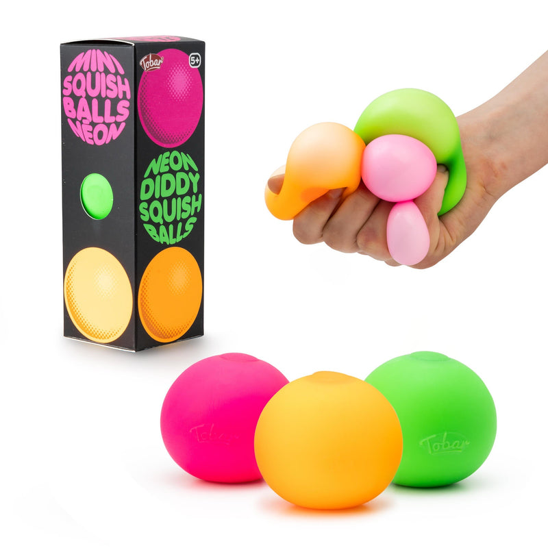 Scrunchems Mini Neon Squish Balls - 3Pk