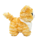 Ty Beanie Boos Regular - Melanie the Tabby Cat soft toy - left side