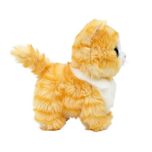 Ty Beanie Boos Regular - Melanie the Tabby Cat soft toy - left side