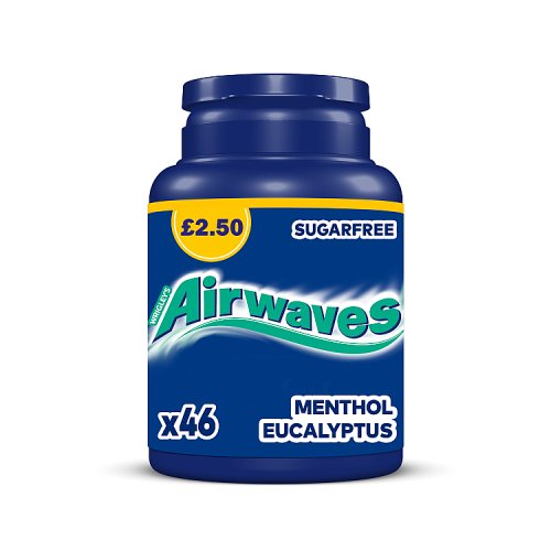Airwaves Menthol & Eucalyptus Chewing Gum Bottle x46 Pieces