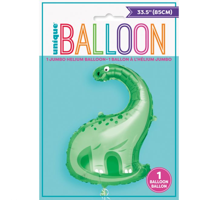 Green Dinosaur Supersize Balloon - 27.5" Foil (Optional Helium Inflation)