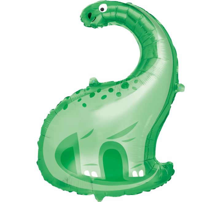 Green Dinosaur Supersize Balloon - 27.5" Foil (Optional Helium Inflation)