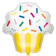 Cupcake Supershape Foil Balloon (Optional Helium Inflation)