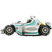 49 inch Grey Racing Car Jumbo Foil Supershape Balloon