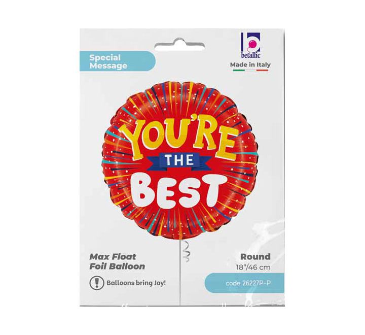 You're The Best Foil Balloon (Optional Helium Inflation)