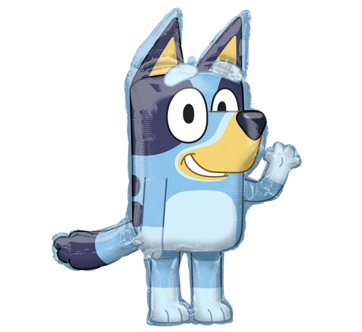 Bluey SuperShape Helium Filled Foil Balloon - 32"-36" (Optional Helium Inflation)