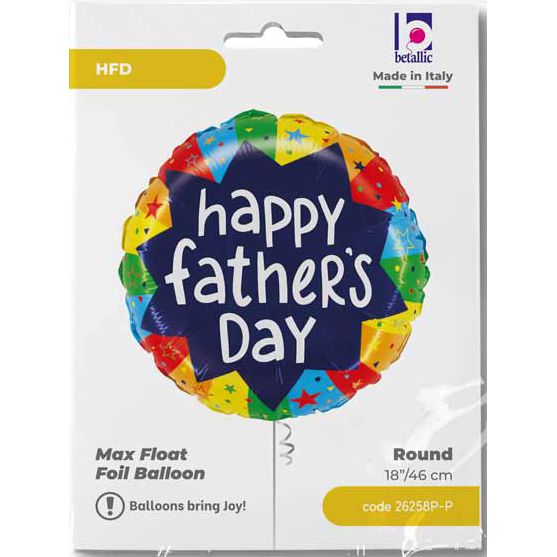 Happy Father's Day Foil Balloon (Optional Helium Inflation)
