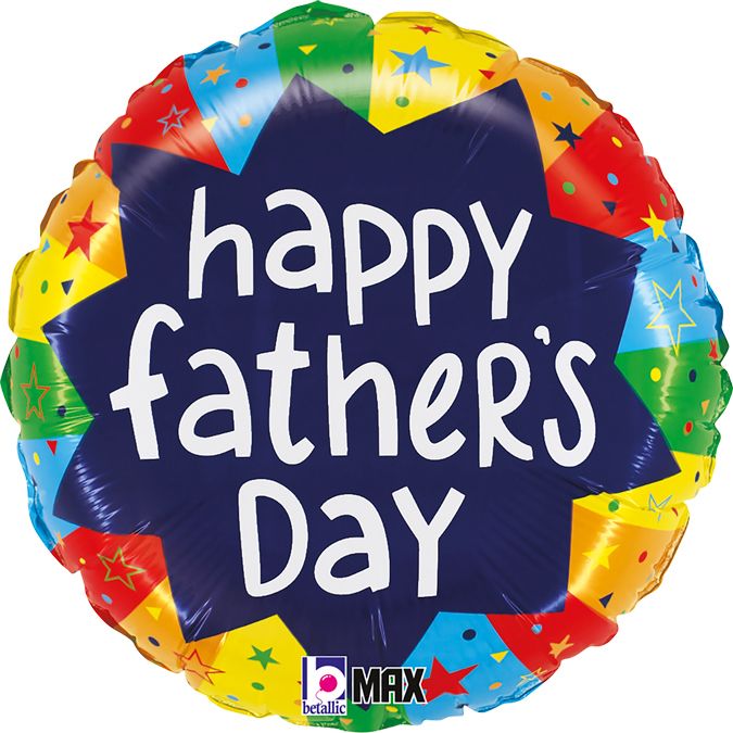 Happy Father's Day Foil Balloon (Optional Helium Inflation)
