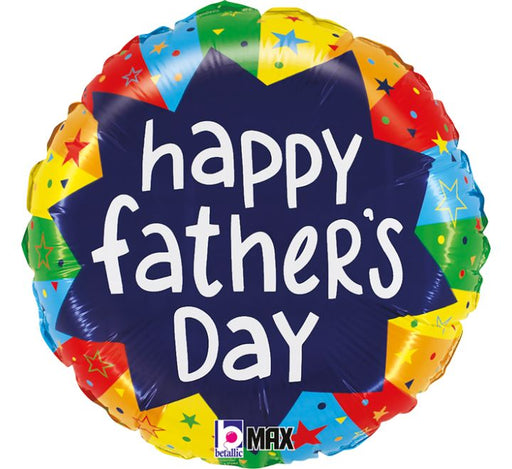 Father's Day Bursting Color 18 inch Foil Balloon