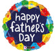 Father's Day Bursting Color 18 inch Foil Balloon