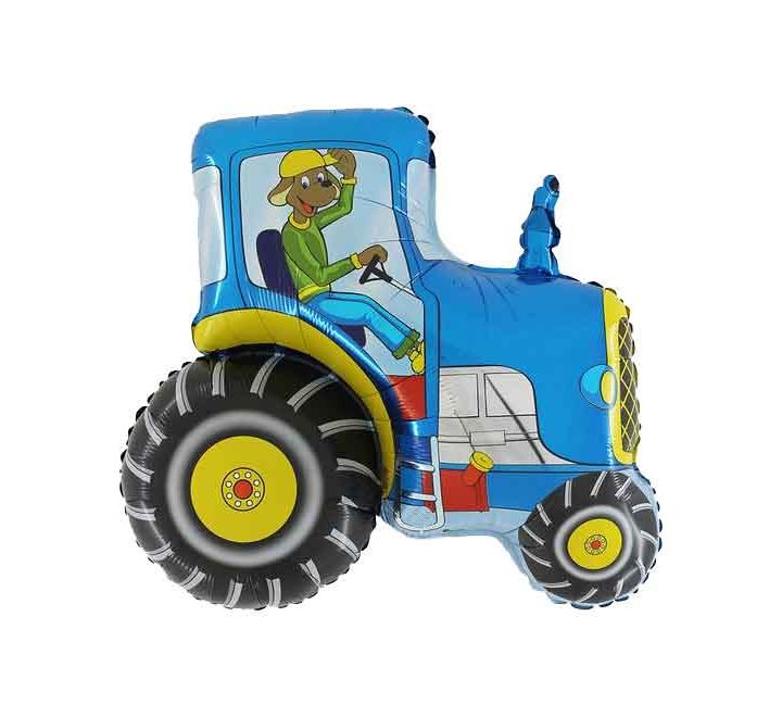 Farm Tractor Large Foil Balloons 30" (Optional Helium Inflation)