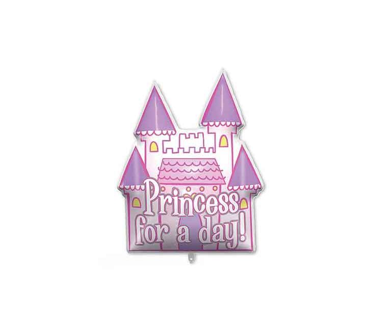 Princess for a Day Castle Jumbo Helium Filled Foil Balloon - (Optional Helium Inflation)